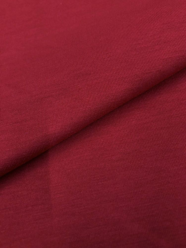 Ткань трикотаж Кулирка вискозная цвет красный, артикул 327798
