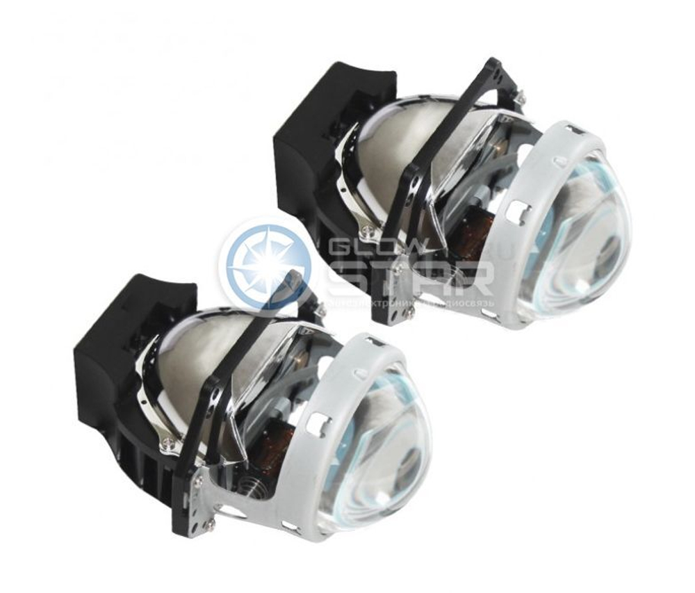 Светодиодные билед модули i8 Hella 3R Bi-Led Double Vision 3.0 дюйма, 2 чипа, крепление 3R (комплект, 2шт)