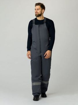 Полукомбинезон зимний "Экспертный-Люкс" (т.серый)