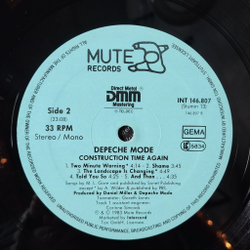 Винтажная виниловая пластинка LP Depeche Mode Construction Time Again (Germany 1983)