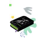 Пенал 1 отделение 200х140х40 Berlingo Over the planet, откидная планка, ткань