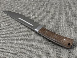Якутский нож, цельнометаллический, сталь Х12МФ, рукоять орех