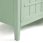 Комод деревянный Карлос 3 двери, напольный кухонный шкаф из массива сосны, 160х45х90 см, эвкалипт