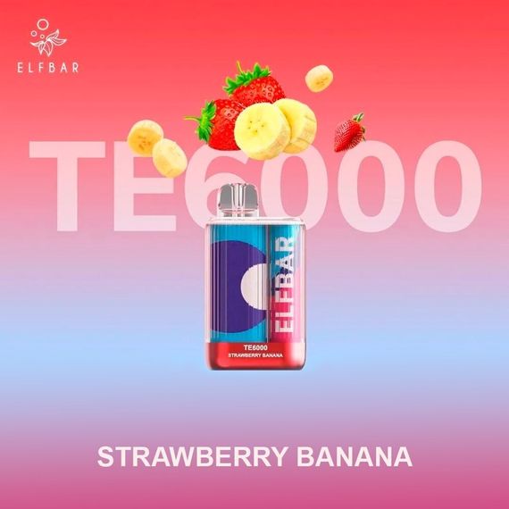 Elf Bar ТЕ6000 - Strawberry Banana (5% nic)