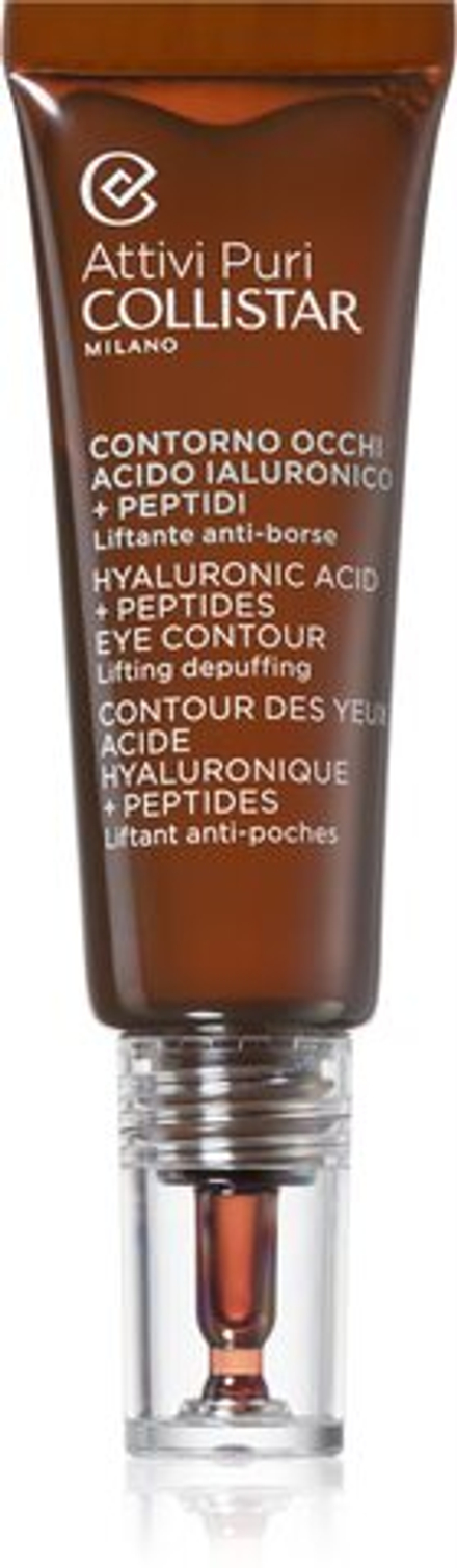 Collistar Attivi Puri Hyaluronic Acid + Peptides - лифтинг-сыворотка для области вокруг глаз /   15  ml  / GTIN 8015150218894