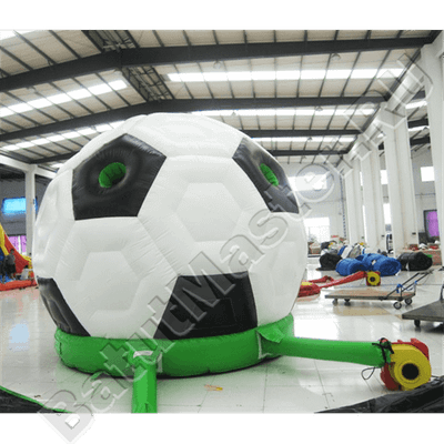 Коммерческий надувной батут «Футбольный мяч» с крышей, 4,5*4,5*5