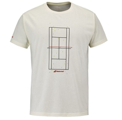 Теннисная футболка Babolat Exercise Message - cannoli cream