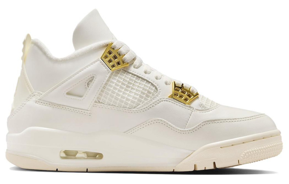 Кроссовки Jordan Air Jordan 4 Metallic Gold (Женская размерная сетка)