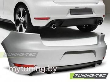 Задний бампер GTI STYLE под двойной выхлоп Volkswagen Golf 6(VI)