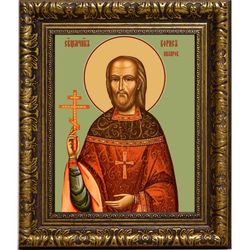 Борис Назаров, пресвитер, священномученик. Икона на холсте.