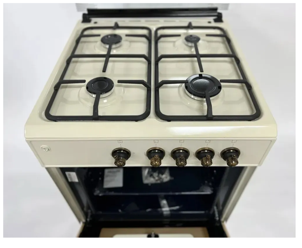 Плита комбинированная Vesta VALENCIA VGE 10-E Бежевый Retro (г/э)