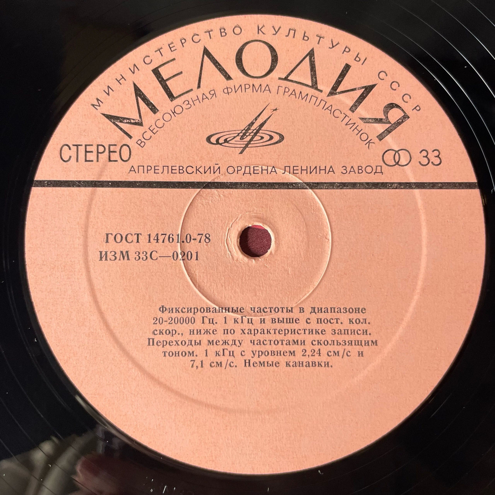 Винтажная виниловая пластинка LP В Помощь Любителям Грамзаписи Для Проверки Работы Воспроизводящих Устройств (СССР 1983)