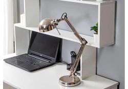 Письменный стол Дижон с надстройкой 110х55х161 белое тиснение