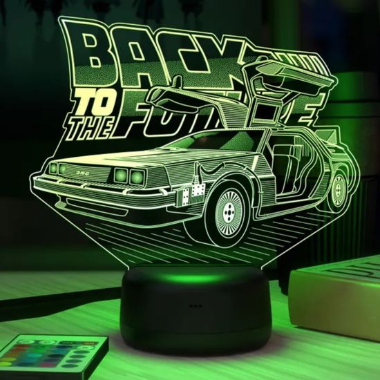 3D лампа Делореан Назад в будущее