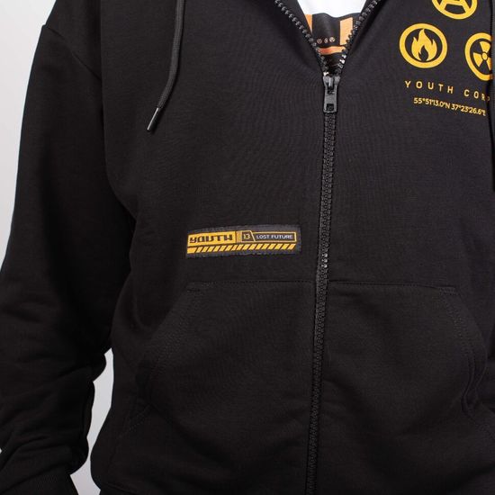 Худи на молнии ЮНОСТЬ™ Corp Death Черный