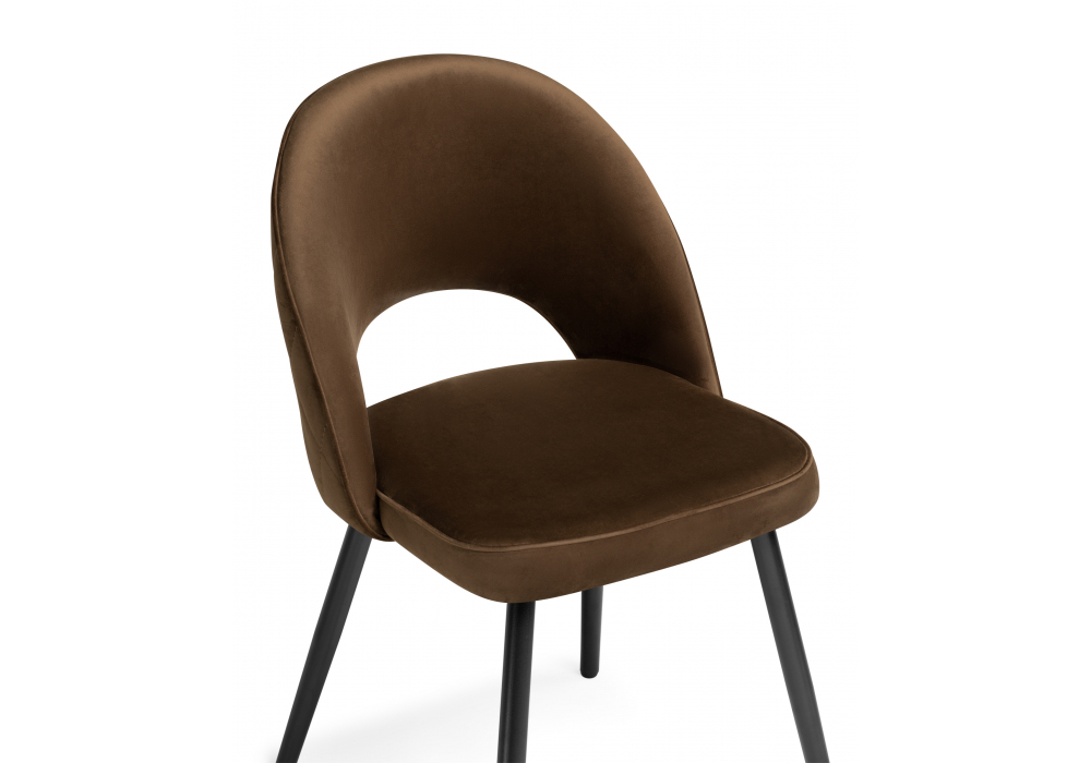 Стул на металлокаркасе Woodville Клэйн MR-7 , черный, ножки черные