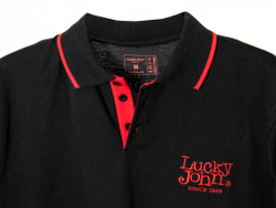 Рубашка поло Lucky John BLACK 02 р.M