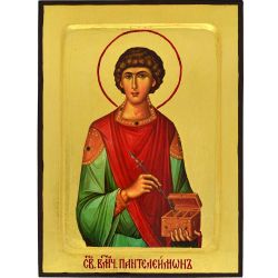 Пантелеймон Целитель. Афонская икона ручной работы.