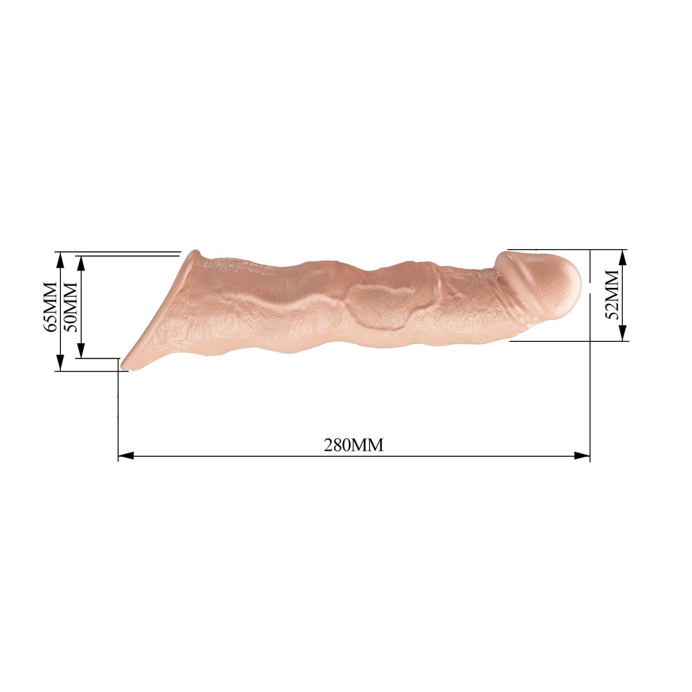 Фаллоудлинитель Baile Pretty Love телесный с 3 вставками