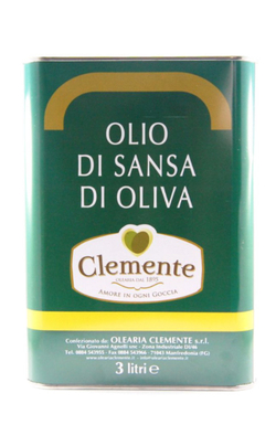 Оливковое масло Clemente Для жарки Рафинированное (Pomace) 3 литр, Италия