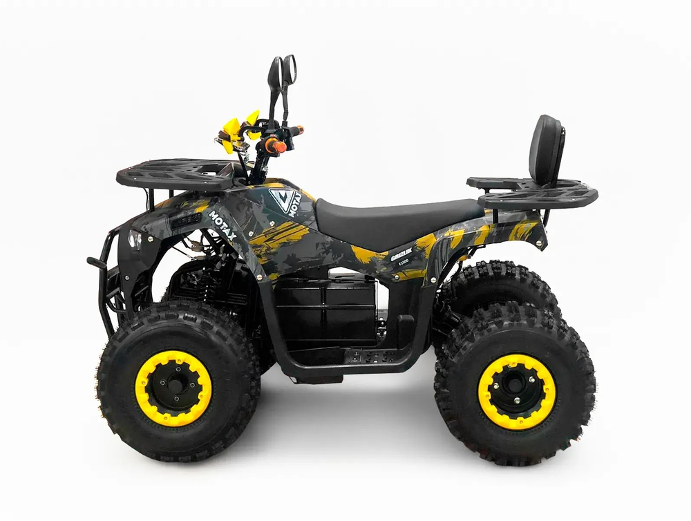 Квадроцикл MOTAX GRIZLIK E1500 2024 черный-желтый  камуфляж (электро)
