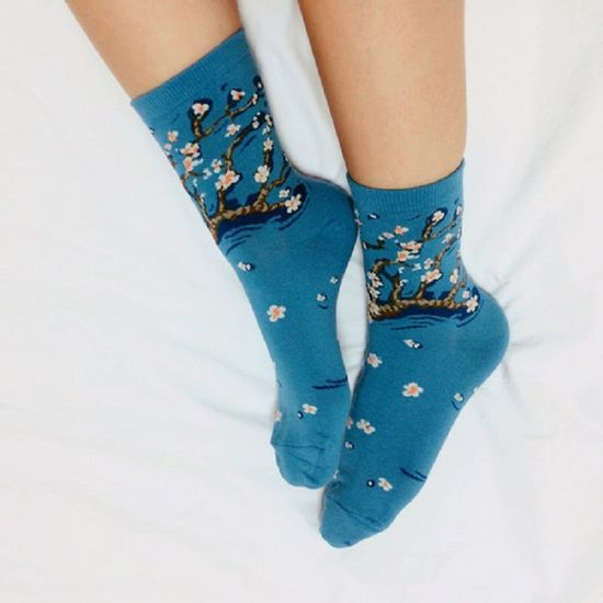 Носки "Цветущие ветки Миндаля" Винсент ван Гог, р-р 36-40