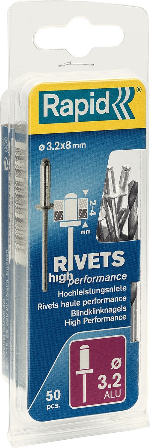 RAPID заклепка из алюминия d3.2 х 8 мм, 50 шт