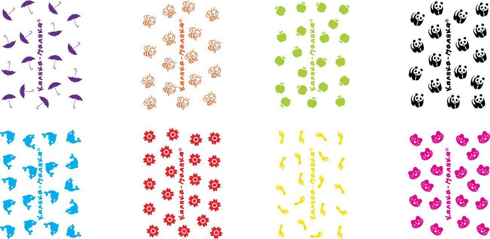 Фломастеры 8 цветов Каляка-Маляка, со штампами