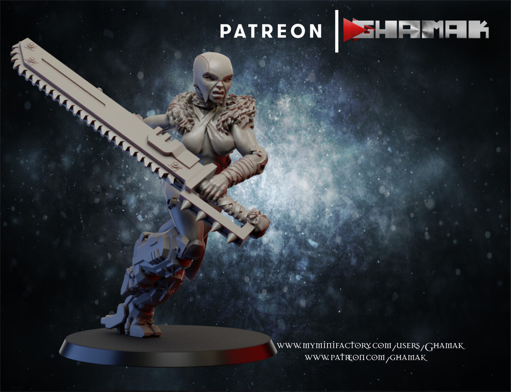 Adepta Sororitas Repentia Сестра Репентия №4 миниатюра для dnd, днд, pathfinder, фентези, Настольная игра, НРИ, Варгейм, РПГ