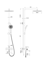Душевая система WONZON & WOGHAND FRAME, Брашированное золото (WW-88739010-BG)