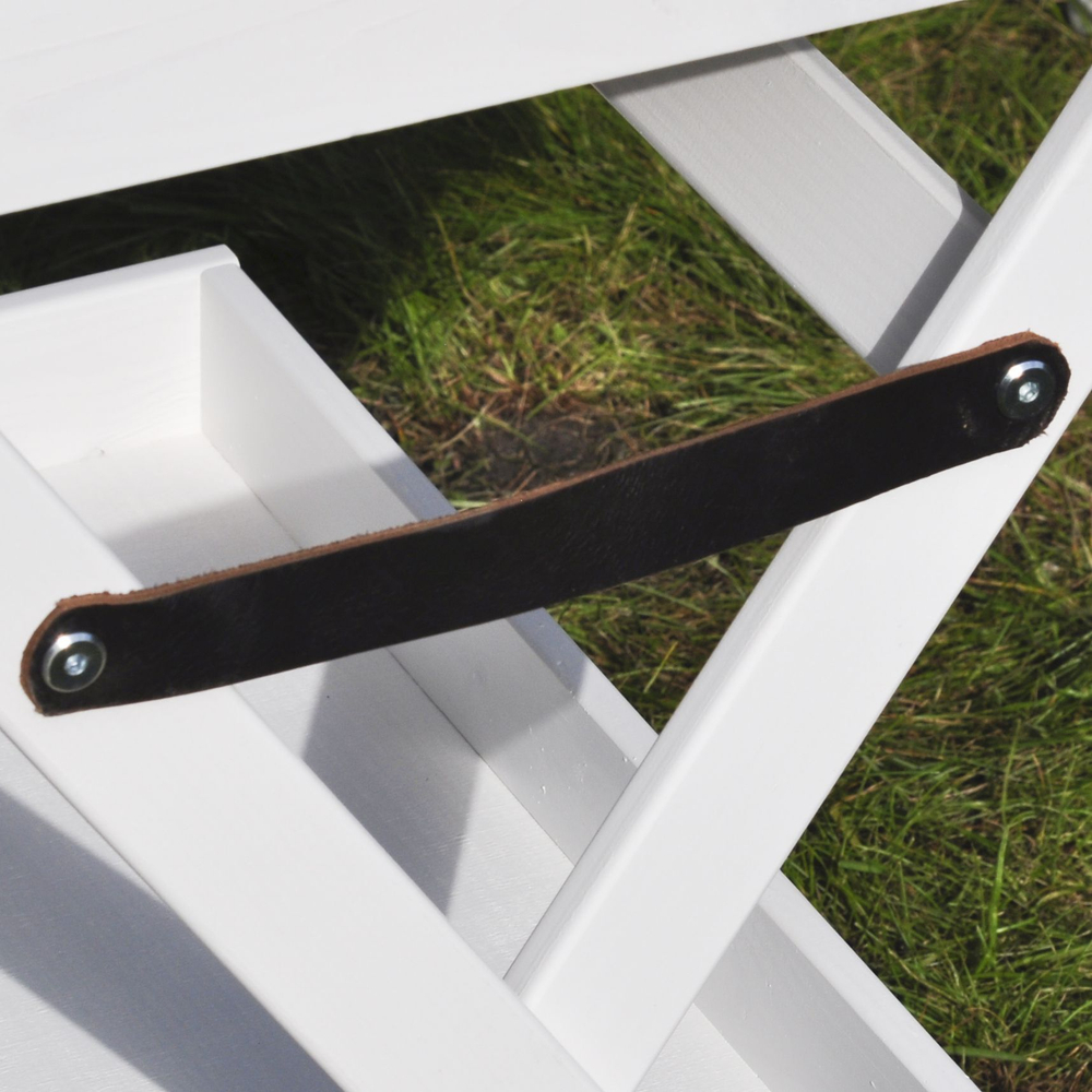 Складной деревянный столик, переносной, белый