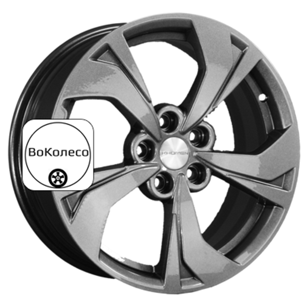 7x17/5x114,3 ET48 D67,1 KHW1724 (JAC J7) Gray Khomen Wheels