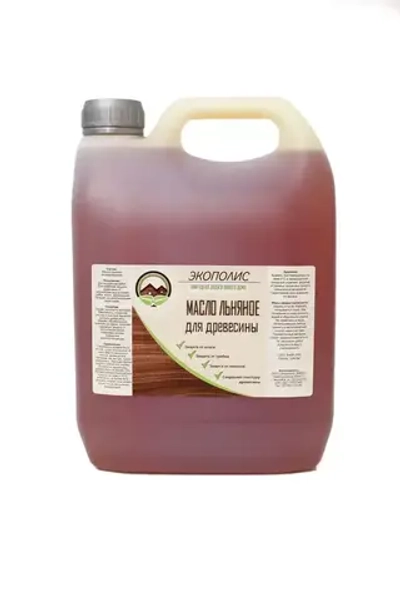 Масло льняное для древесины 3 л. ЭКОПОЛИС