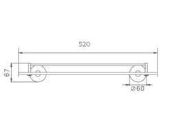 Полка стеклянная для ванной Haiba HB8707 черная