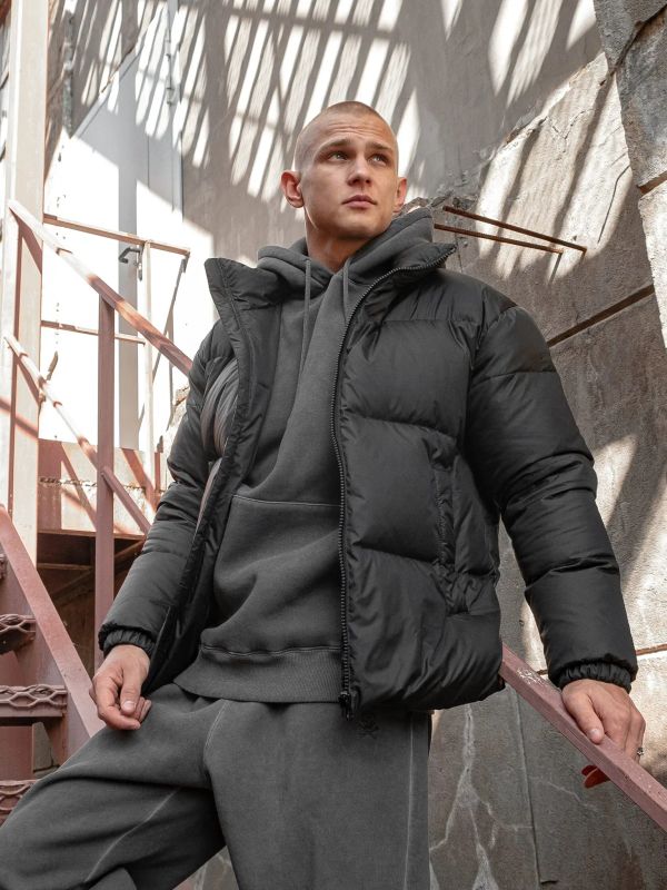 Пуховик AW25 черный - фото 5