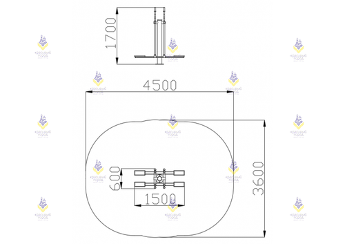 Уличный тренажер «Лыжники»