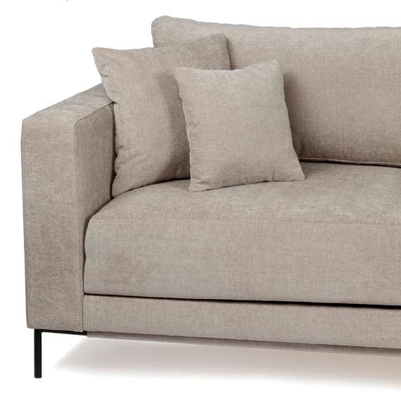 Диван раскладной Newton 230 см, серо-бежевый