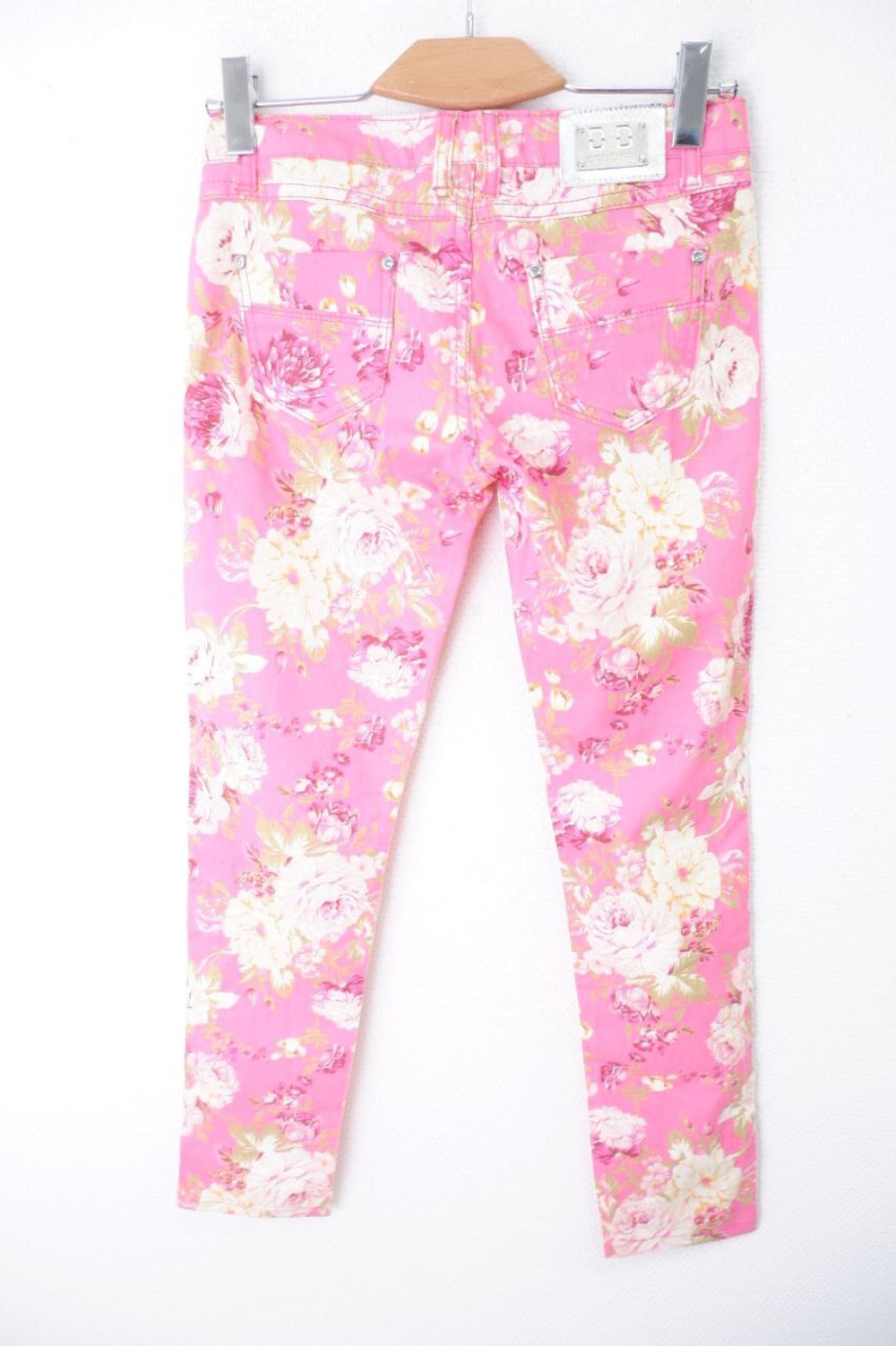 Брюки с цветочным принтом 44 размер