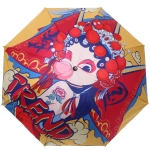 Зонт механический ветроустойчивый, матовая ручка «BESTzontik - Panda», цвет как на фото, длина 25см, d-110см