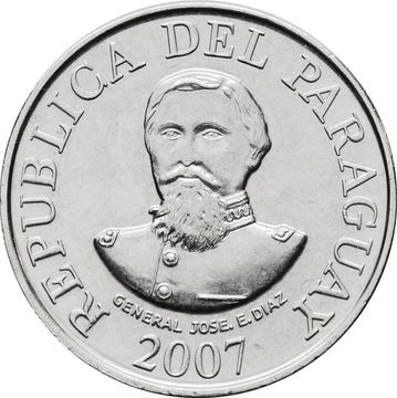 100 гуарани 2007 Парагвай