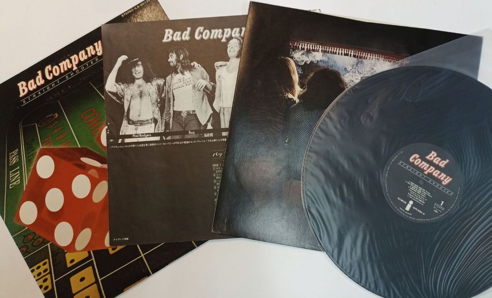 Винтажная виниловая пластинка LP Bad Company Straight Shooter (Japan 1975) (No Obi)