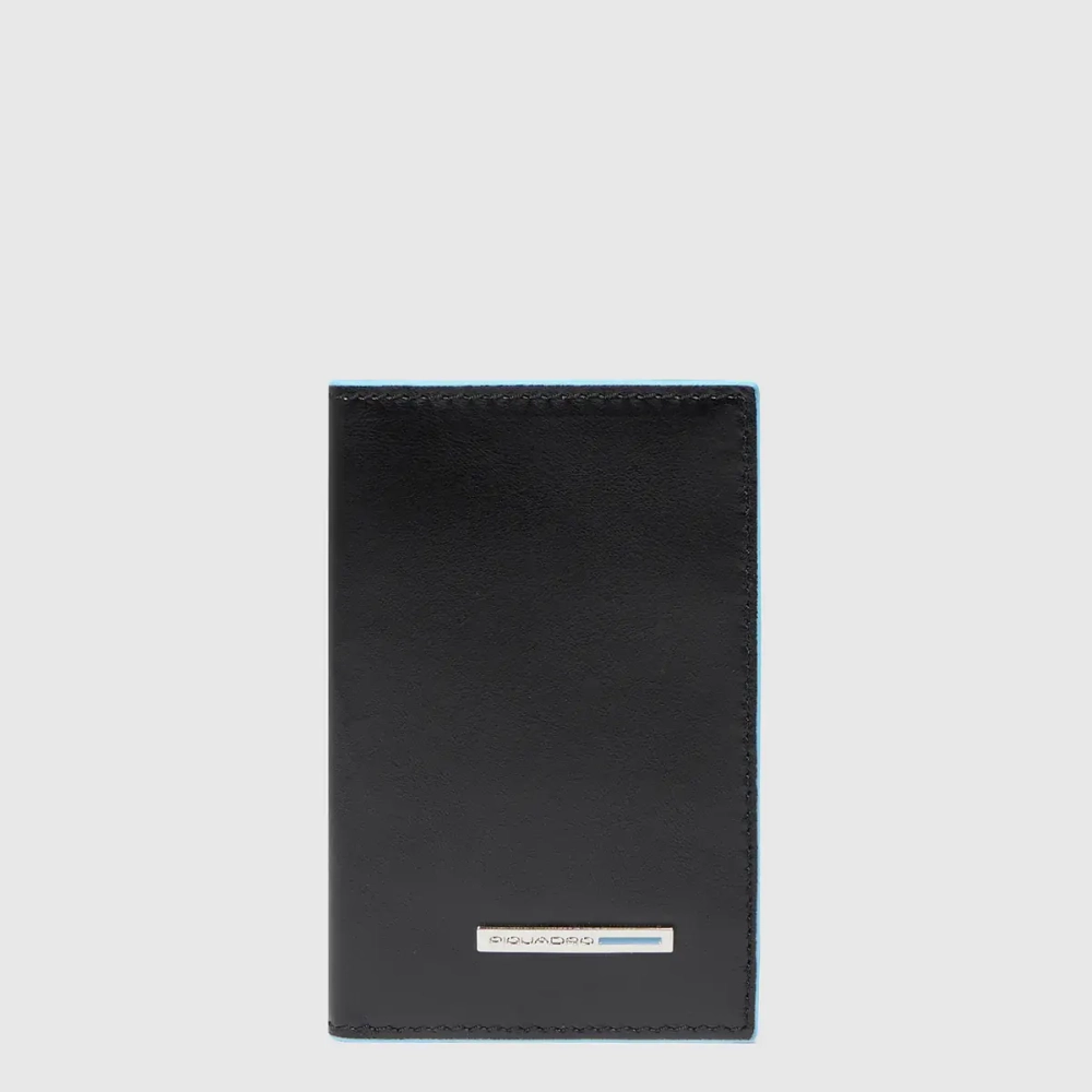 Складной чехол для кредитных карт Piquadro Blue Square/Nero