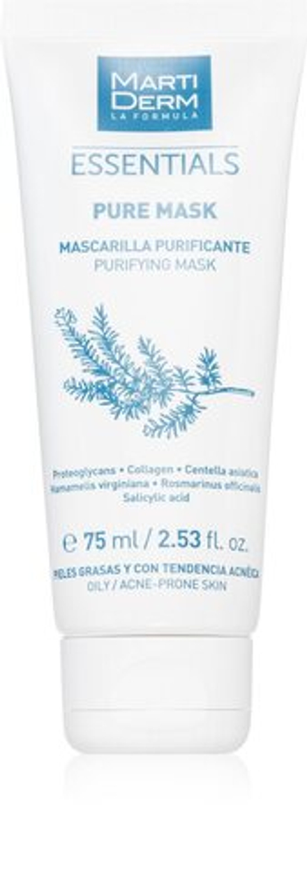 MartiDerm Essentials - очищающая маска, которая уменьшает выделение кожного сала и сужает поры /   75  ml  / GTIN 8437000435297