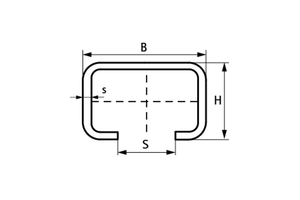 BIS RapidRail Профиль WM0 (pg) 27×18х1,2х2000мм