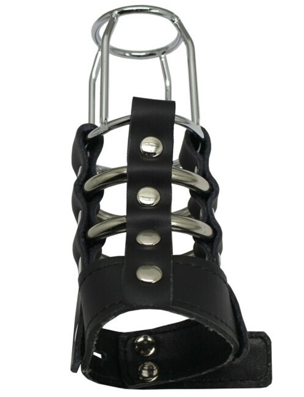 Пояс верности мужской от Penthouse BDSM (Цвет: черный с серебряным)