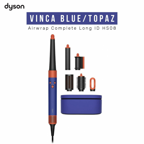 Стайлер Dyson AirWrap Complete Long ID HS08 Vinca Blue/Topaz orange, HK （Тип вилки：UK）,100% аутентичный Штрихкод：5025155099230