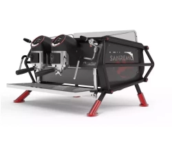 Sanremo Café Racer Naked 2 GR, двухгрупповая автоматическая кофемашина, выс. гр, черный/красн
