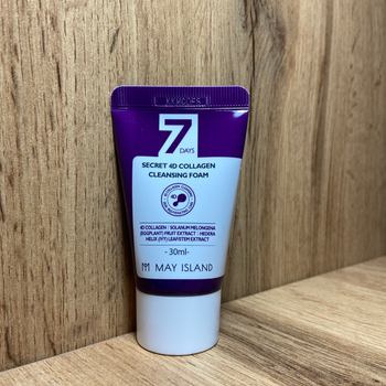 Пенка для умывания May Island 7 Days Secret 4D Collagen Cleansing Foam с Коллагеном 30 мл