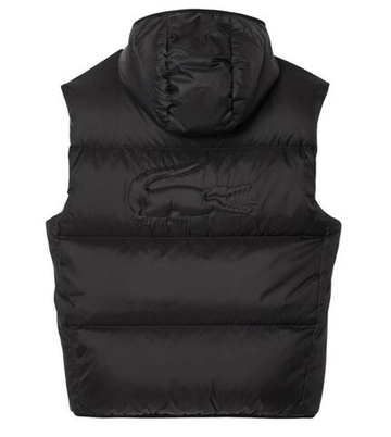 Мужская теннисная жилетка Lacoste Water-Repellent Short Puffed - black