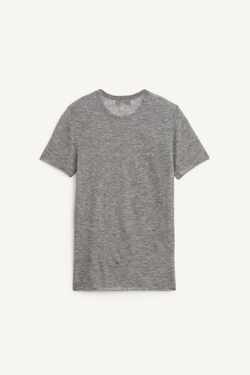 ZARA ФУТБОЛКА ИЗ 100% ШЕРСТИ, СЕРЫЙ